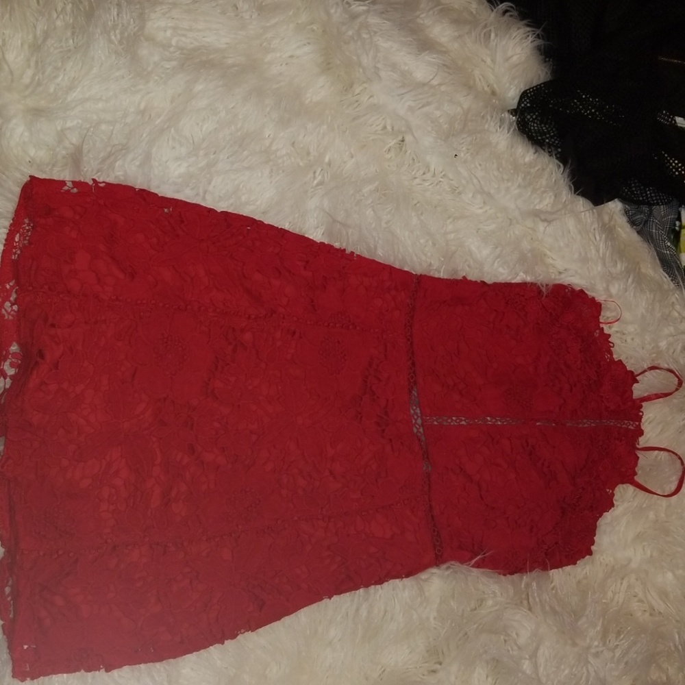 Red date night dress